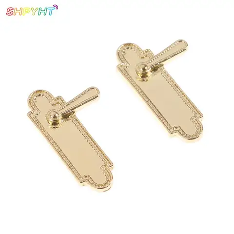 1 12 Alloy Door Pull Handles Locks Dolls House Accessories Dollhouse Miniatures for Children Kids DIY Mini Toy NEW