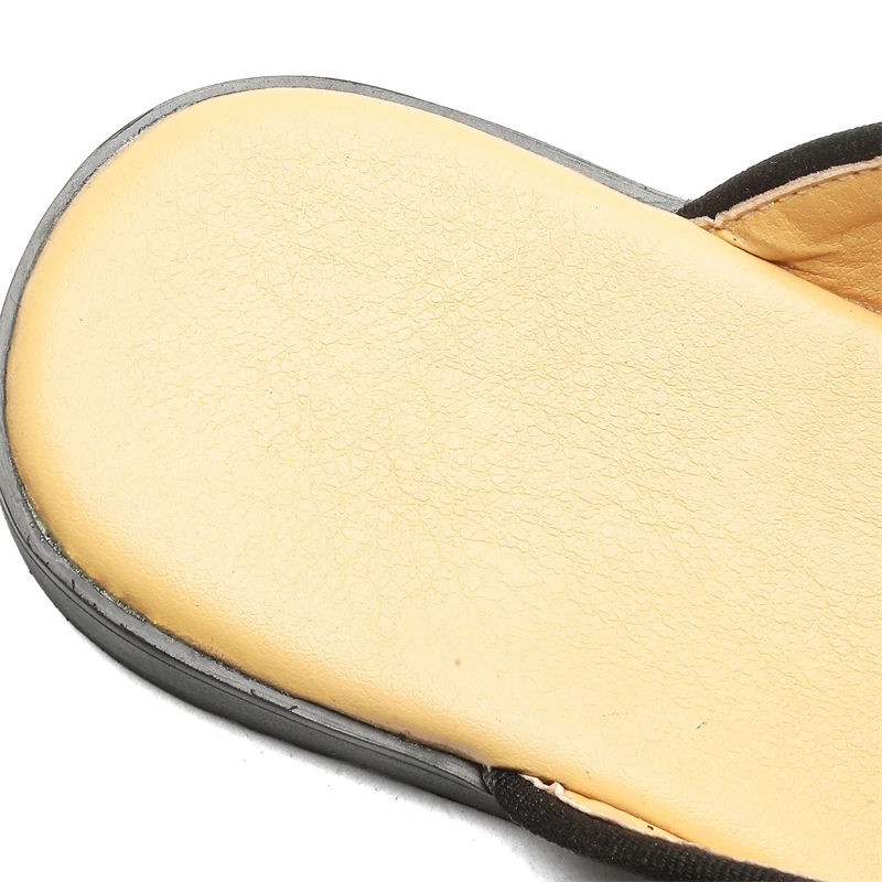 Hight Quality Summer New British Street Style Leather Mules For Men's Black White Hombre Daily Outdoor Dress Slippers Big Size — view 4
