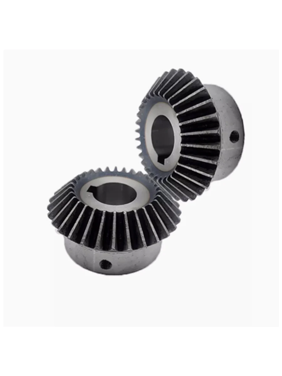 Bevel Gears 2M20T Bore 8/10/12/14/15/16/17/18/19/20MM 2 Module 20 Teeth 90 Degree Drive Commutation 1pcs