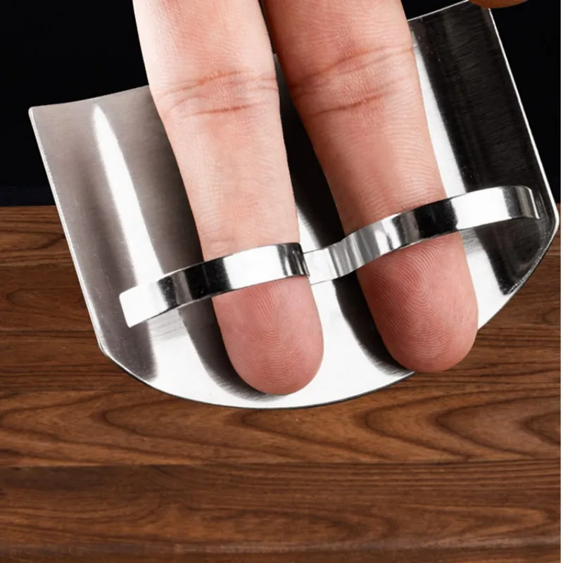 Stainless Steel Hand Finger Protector Chef Finger Guards For Cutting Guard Protector Avoid Hurting Kitchen Tool 1pc,finger protector,finger guard