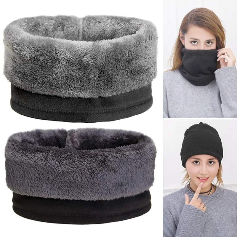Thermal Ski Mask Scarf Neck Warmer Thermal Polar Fleece Windproof For Women Men Ski Winter Outdoor