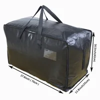 Woven Bag Thickened Moving Bag Clothing Luggage Bag Quilts Storage Bag Bedding Packing Bag Dorm Room Essentials 2