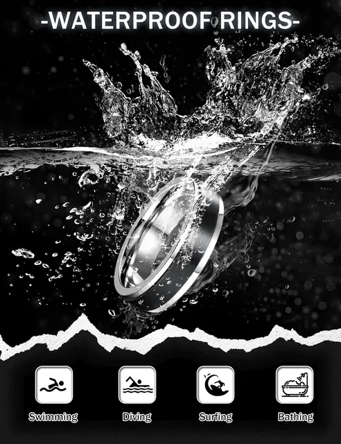 Bobisty 6 pièces anneaux Spinner noirs pour hommes femmes en acier inoxydable Fidget anxiété anti-Stress ensemble de bagues de mariage Size7-13