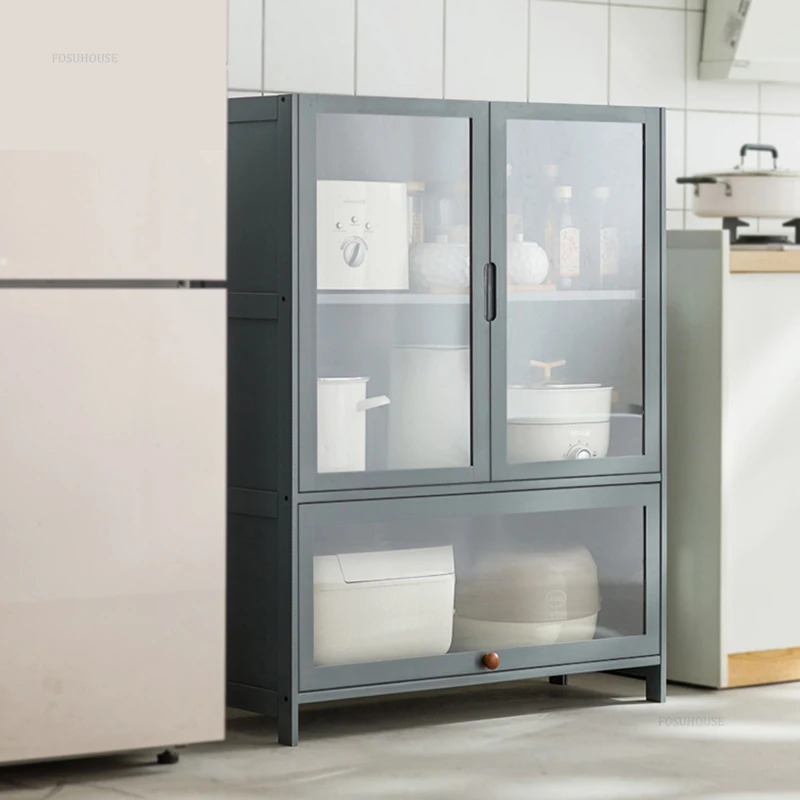 Multi-layer Kitchen Cabinet Small Apartment Kitchen Cabinets Multi-functional Floor-standing Living Room Sundry Storage Cabinets