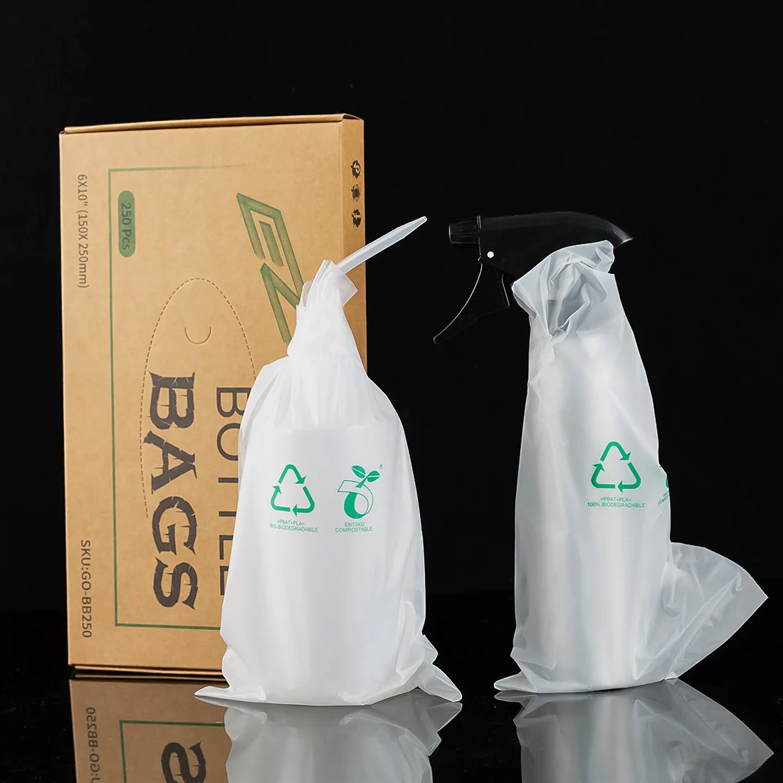 garrafa, eco-friendly, altamente biodegradável, reciclar para bobina