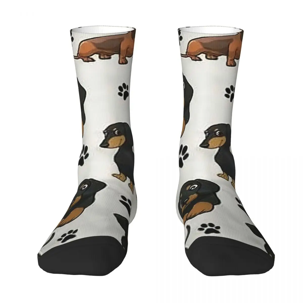 

Footprint Puppy Dachshund Kawaii Socks Shopping Cartoon Pattern Socks