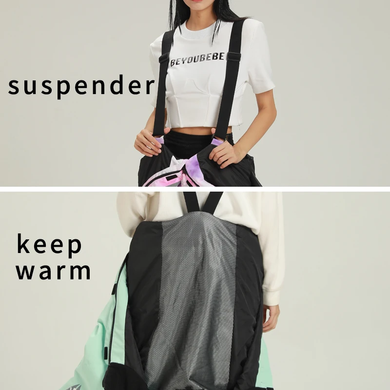 Waterproof Women One Piece Ski Suit Hooded Woman Ski Jumpsuit Winter Sport Female Snowsuit Snowboard Overall Mountain Clothes
