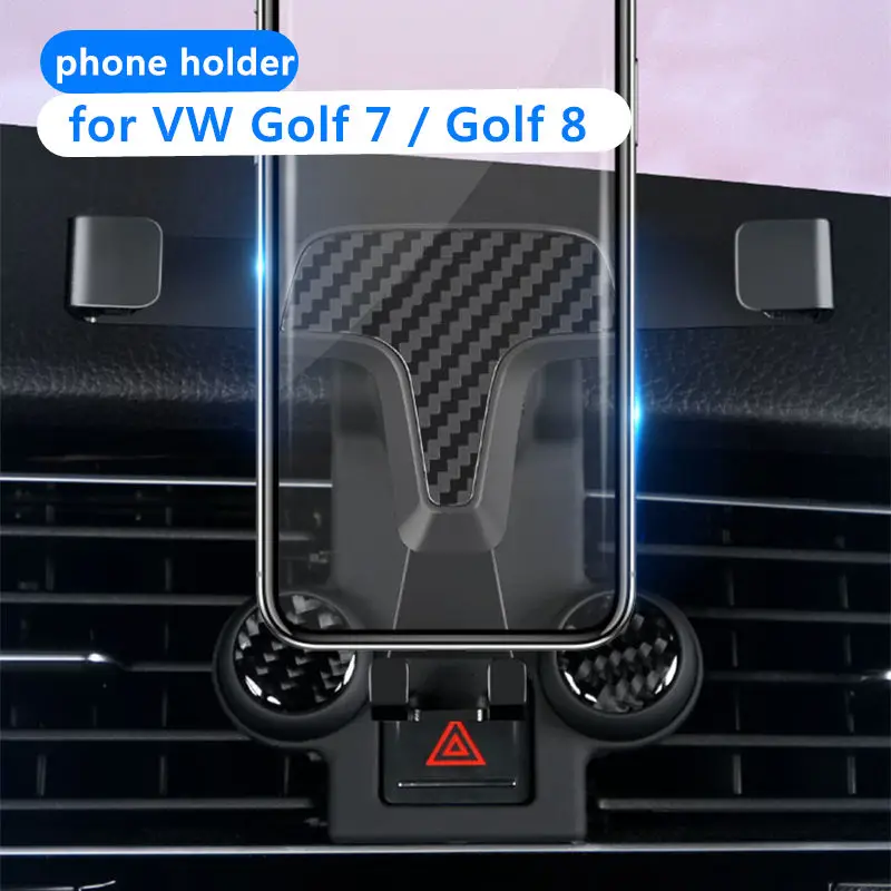 차량용 휴대폰 거치대 마운트 클립 스탠드, GPS 네비게이션 브래킷, 폭스바겐 VW 골프 7 2014-2020 골프 8 용 거치대