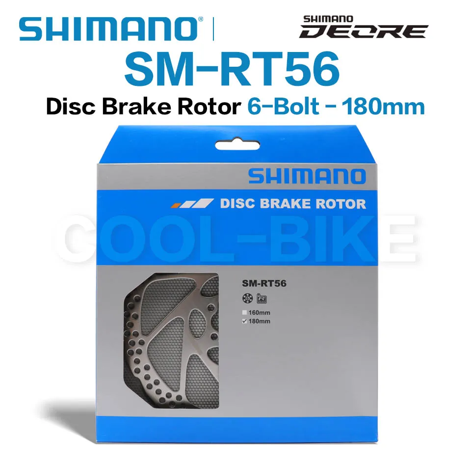 SHIMANO SM RT56 MTB 6-Bolt Mountain Bikes Disc Brake Rotor 160mm 180mm Original Box Bicycle Parts