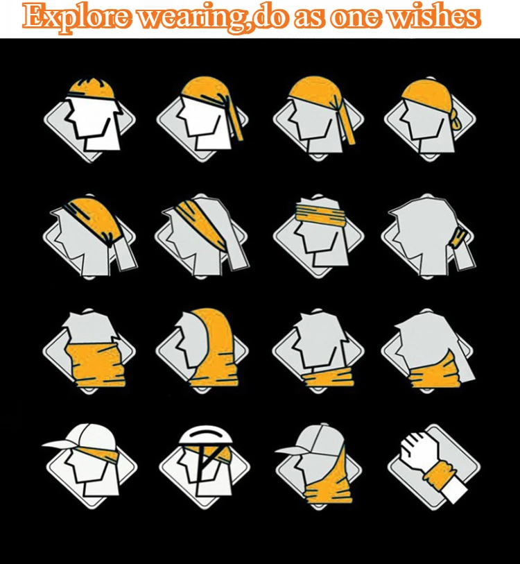 Bicycle Helmet Bandana - Windproof Breathable Balaclava Scarf for Cycling Skiing and Snowboarding