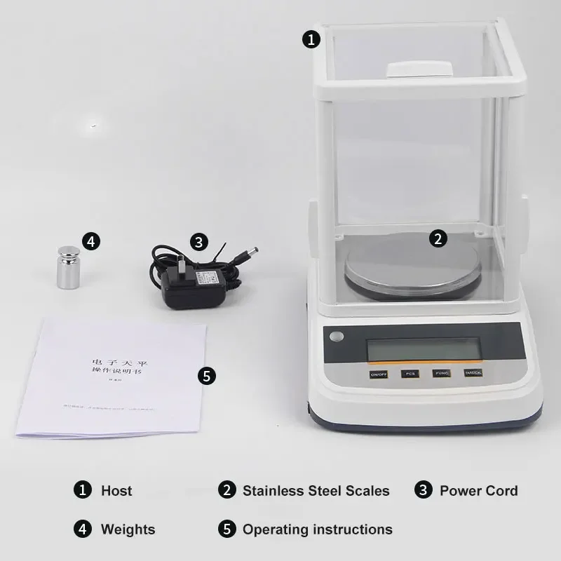 Precision Scale Jewelry Digital Scale Lab Precision Analytical Balance Weight 200g/300g 0.001g
