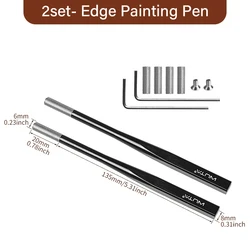 Premium Leather Edge Paint Roller (2 set)