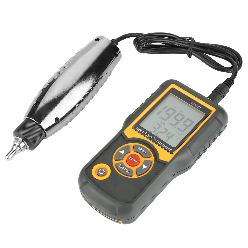 Digital Precision Split Type Vibration Meter Tester Acceleration Sensor Gauge Vibration Meter Digital Vibrometer