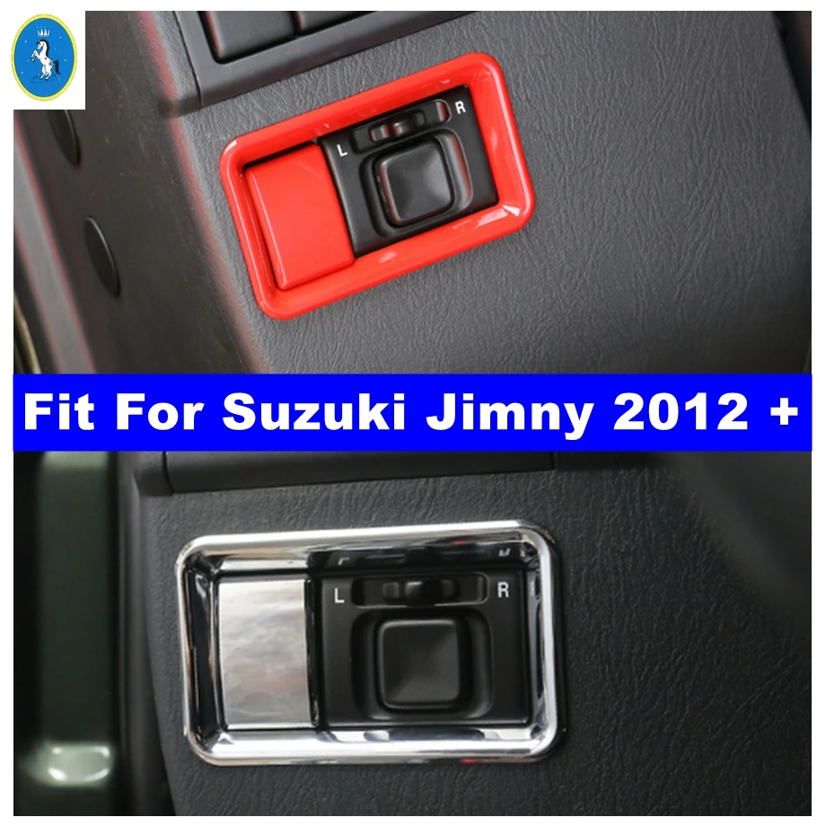 

Rearview Mirror Adjustment Switch Button Decoration Cover Trim For Suzuki Jimny 2012 - 2017 Red / Bright Interior Accessories