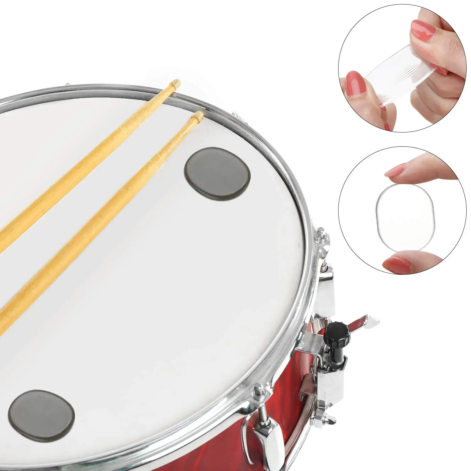 Drum Dampeners Drum Percussion Accessories Drum Accessories 30 Pieces for Drums Cymbals Tone Control