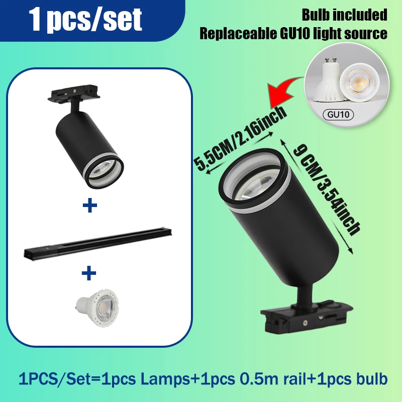 1 light set black
