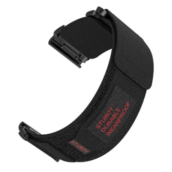 Premium Nylon Quick Fit Sport Bracelet Band - 22mm/26mm Strap - 26mm (Black)