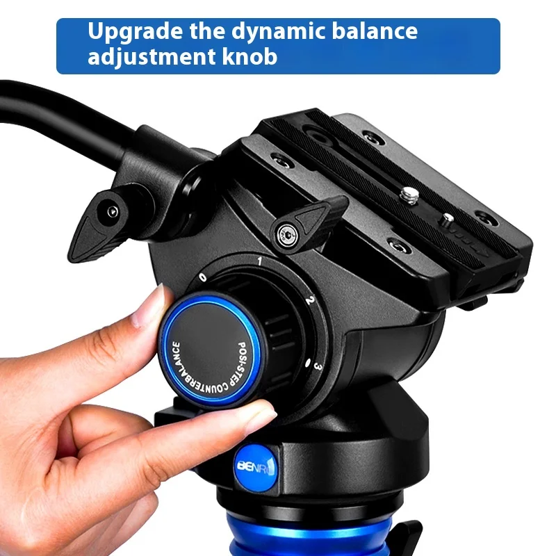 Benro S2 S4 S6 S7 S8 Pro Video Heads Aluminum Hydraulic Head For Video Tripod QR4 Quick Release Professional PTZ