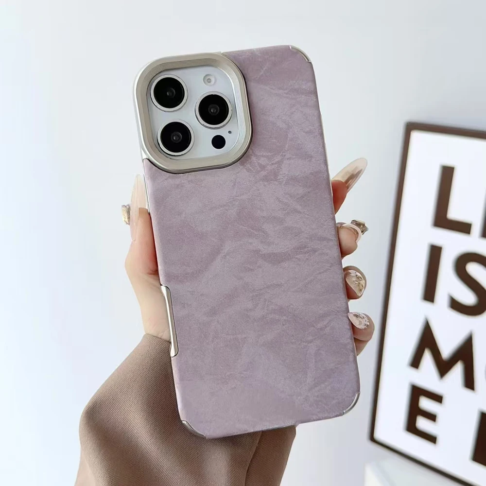 Luxury Snow Mountain Pattern Silicone Leather Phone Case - Shockproof Bumper Cover