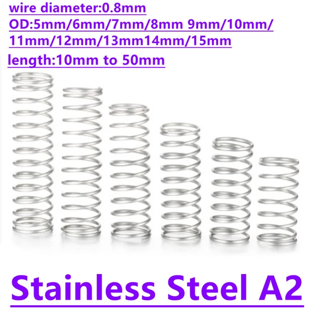 Stainless Steel Compression Spring  Stainless Steel Spring 1.5mm -  10-20pcs/lot - Aliexpress