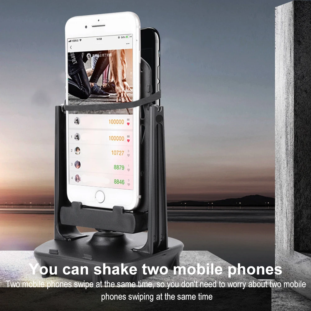 Desk Walking Swing Shaker Mobile Phone Stand Holder Pedometer Brush Stepper For Phone Wiggler Counter For Iphone Samsung Xiaomi