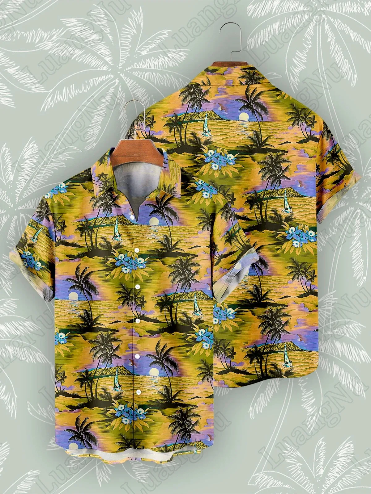 Hawaiian Shirt Man Short Sleeve Summer High Quality Tops Fashion 2023 Casual Cuba Oversize Shirts Men Beach Camisas De Hombre
