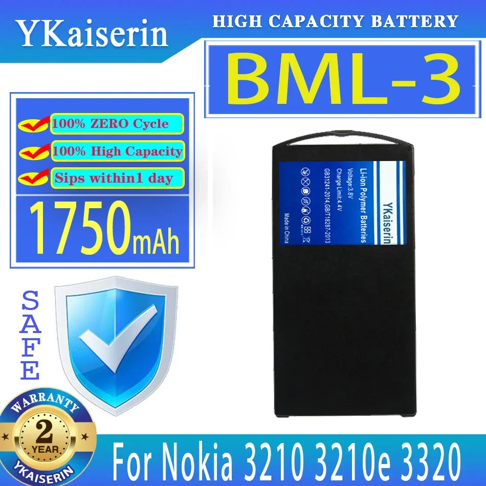 Batteria Ykaiserin Bml-3 Bml3 1750Mah Per Nokia 3210 3210E 3320 Bateria