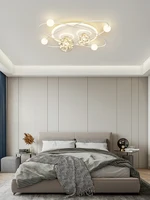 Plafonnier de chambre à coucher moderne Simple lumière de luxe ciel étoilé luminaires de chambre nordique créatif lumières circulaires personnalisées 5