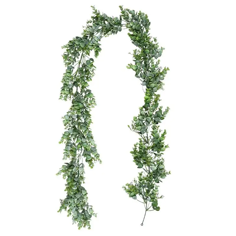 

Faux Garland Fake Vines Ivy Faux Leaves Greenery Plant Backdrop Wall Room Decor Green Leaves Plant Backdrop Wall 5.9 Feet