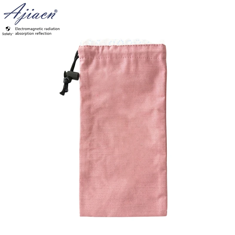 Genuine Electromagnetic radiation protective metal fiber fabric mobile phone bag Mobile phone EMF shielding mobile bag