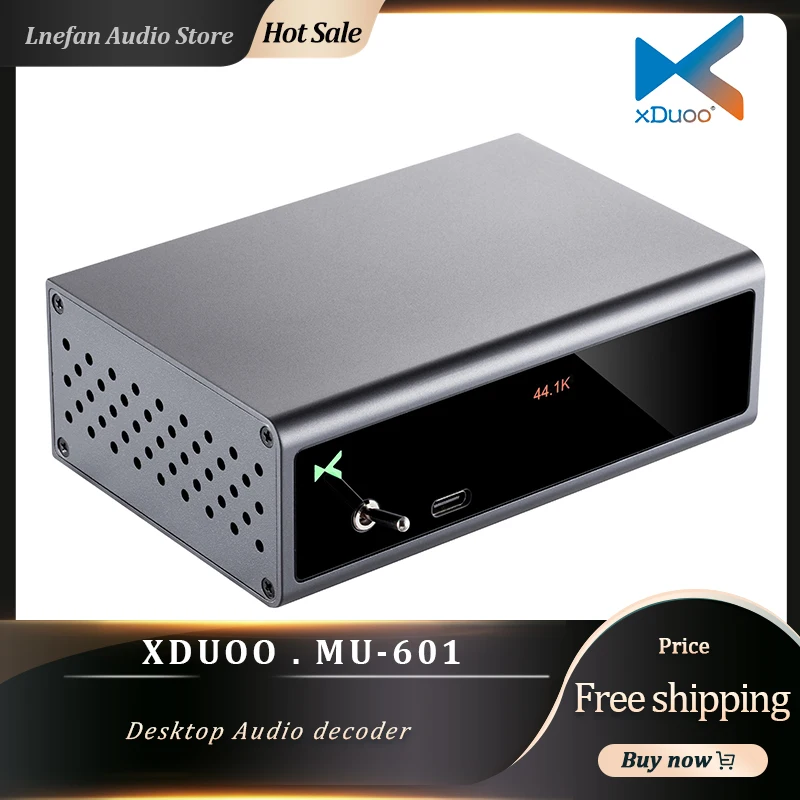 

Цап XDUOO MU-601 Hi-Res ES9018K2M USB C XMOS XU208 PCM 32 бит 384 кгц DSD256 декодирование аудио Type-c HiFi