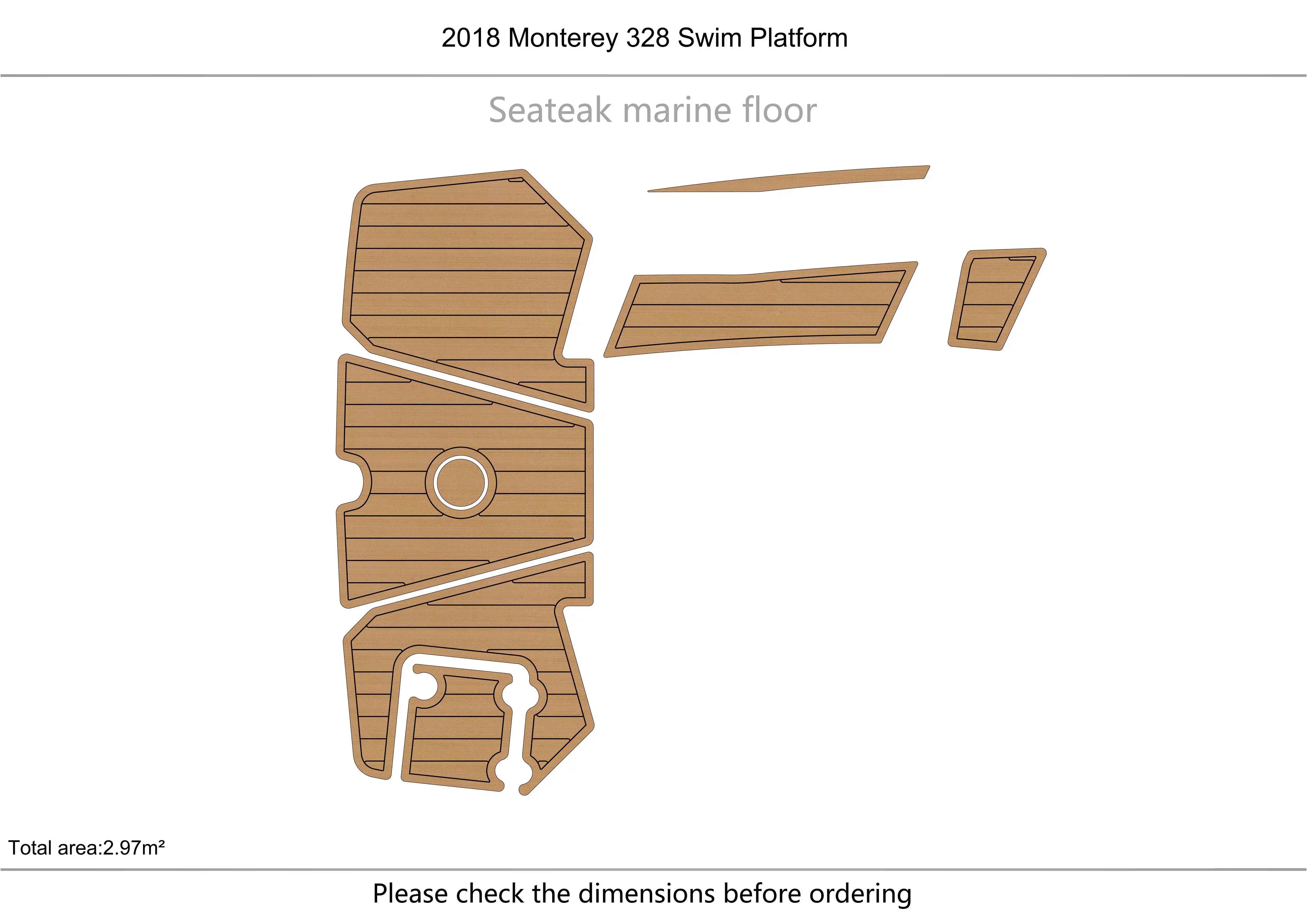 

2018 Monterey 328, платформа для плавания, 1/4 дюйма, 6 мм, искусственный ковер EVA, для водных лыж, яхт, рыбалки, лодки, нескользящий напольный коврик