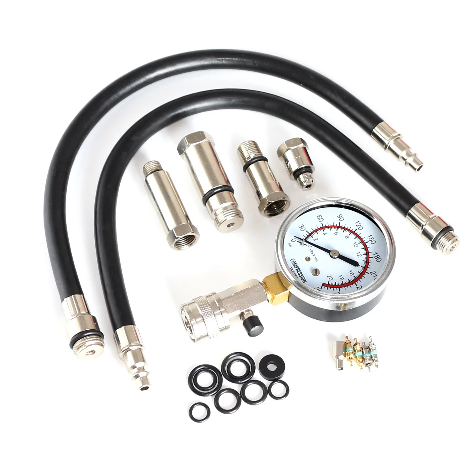 MD2505 실린더 압력 게이지 0-300PSI 실린더 압력 테스터 M10/M12/M14/M18