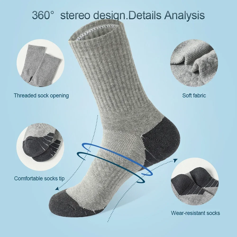 5 Pair Men's Ankle Socks with Cushion Athletic Running Socks,Performance Cushioned Breathable with Support Crew Socks 3 Sbd26c30f459144ceb0185bae1527e91ae
