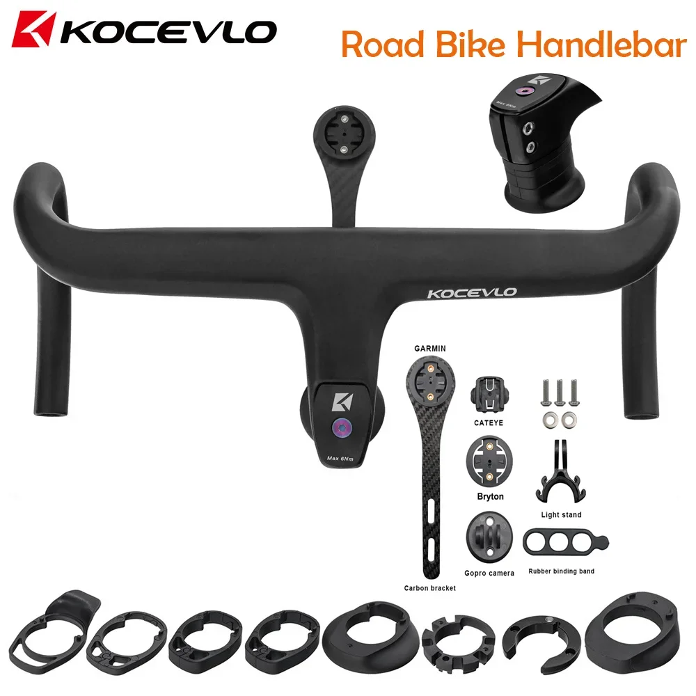 Kocevlo-一体型カーボンバイクハンドルバー、公式ロードバイク