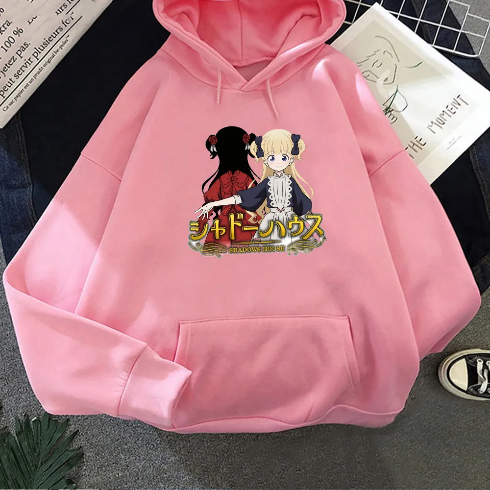 Shadows House Kate Shadow And Emilico Anime Poster Hoodies Fashion Manga Casual Oversized Pullover Men Women Harajuku Sweatshirt