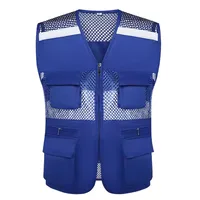 Reflective Tool Vest Summer Mesh Waistcoat
