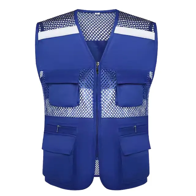 Reflective Tool Vest Summer Mesh Waistcoat