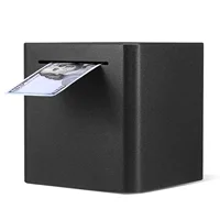 Stainless Steel Money Box Metal Saving Bank Piggy Adult For Bills Break To Open Kids 2