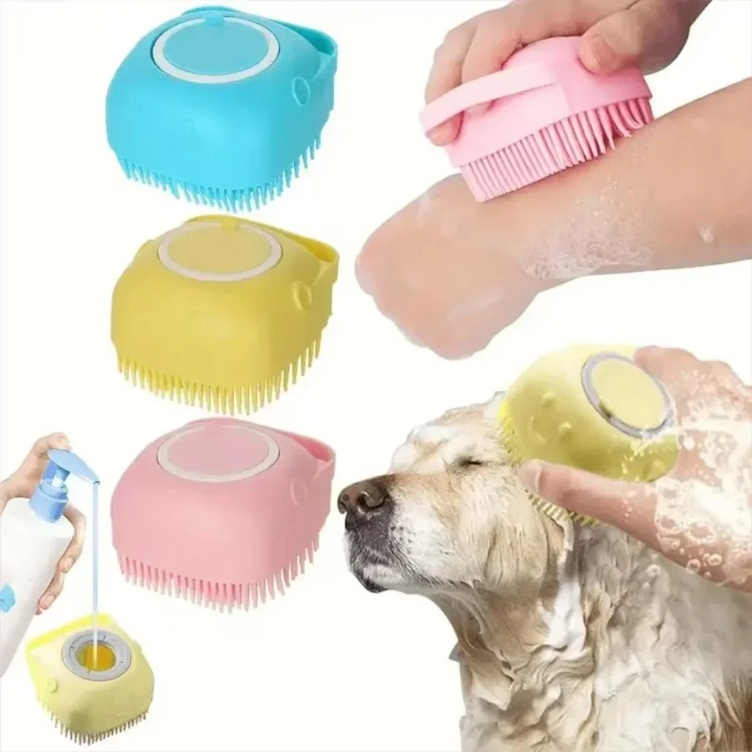 Pet Bathing Brush Soft Silicone Massager Shower Gel Bathing Brush Clean Tools Comb Dog Cat Cleaning Grooming Supplies Pet Bathing Brush Soft Silicone Massager Shower Gel Bathing Brush Clean Tools Comb Dog Cat Cleaning Grooming Supplies