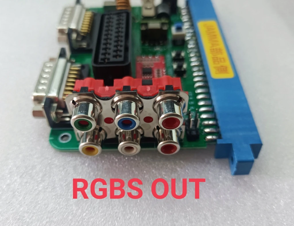 Wishcolor Verbesserte SuperGun DC 12V CBOX Arcade Retro Spiel Converter JAMMA mit EUR SCART und RGBS Interface – Detail 1