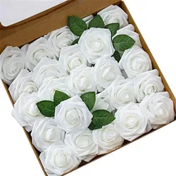 Elegant Foam Rose Bouquets - Perfect for Weddings, Gifts, and Decor (White)