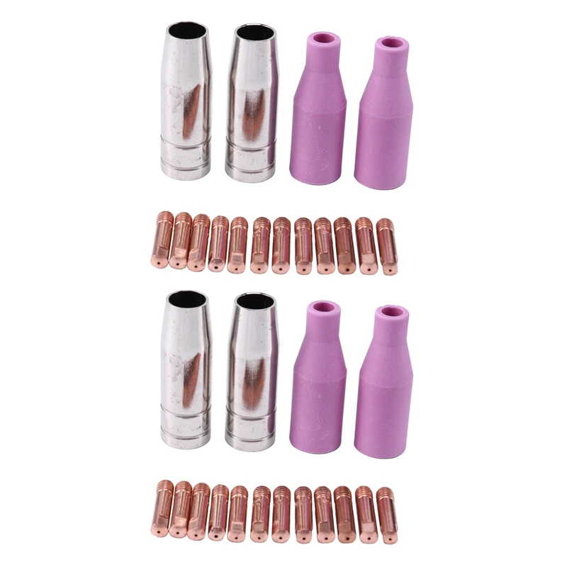 

Big Deal Mig Set Of Nozzles 32Pcs AK15 For Welding Torch Cap Tip Contact 0.8Mm MB15 Ceramic Accessories