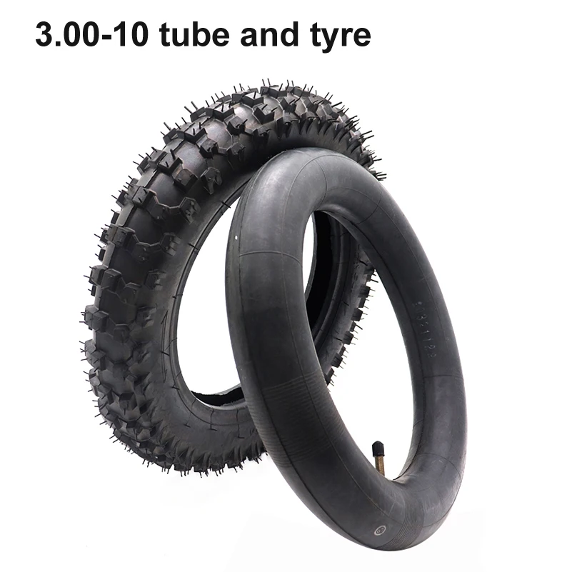 3.00-10 Tyre with Inner Tube For Motocross Racing Motorcycle Dirt