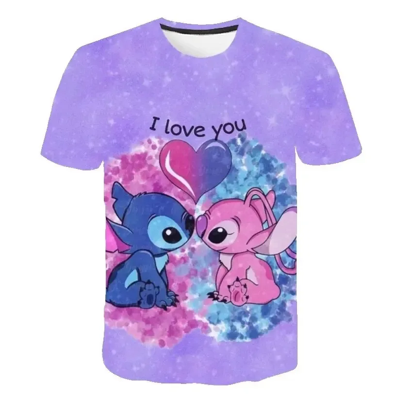 Cartoon Stitch Big Baby Boys T Shirt Teenagers Tops Tees Shirts for Kids Clothes Children's Clothing cotton t shirt stitch t shirt t shirt set girls tee shirt girls t shirt t shirt kids t shirt