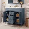 36” Bathroom Vanity with Sink, Single Sink Vanity Cabinet Set with 36” Countertop & Integrated Sinks, 2 Doors & 2 Drawers 1