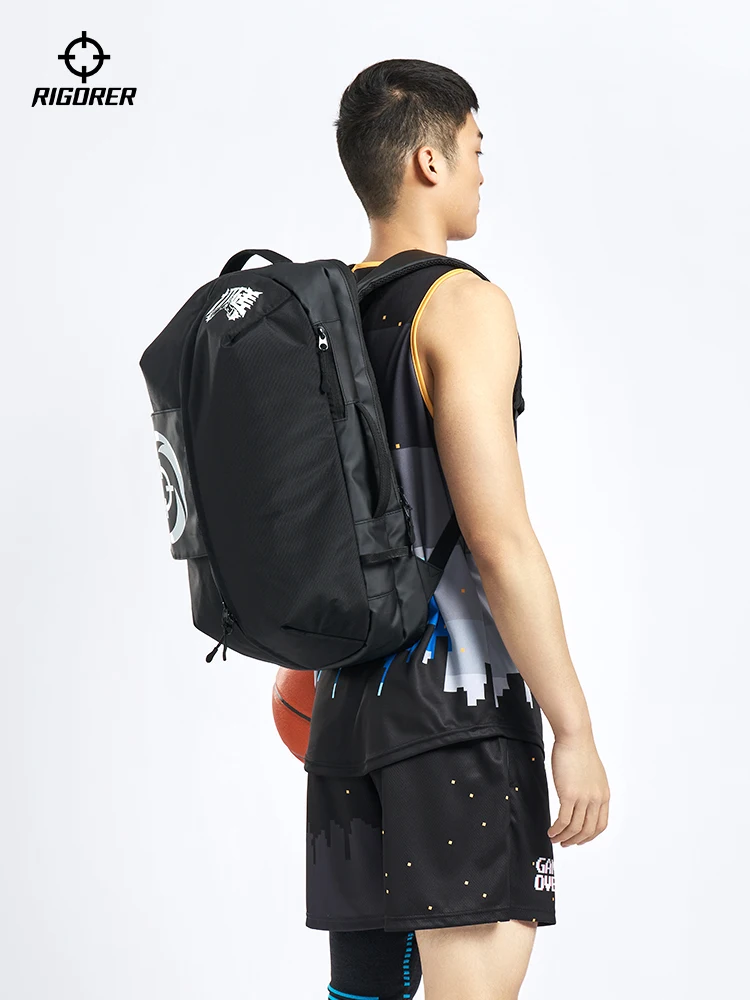 RIGORER Basketball Backpack Sports Multifunctional Backpack Fitness Training Bag Large Capacity Basketball Storage Equipment