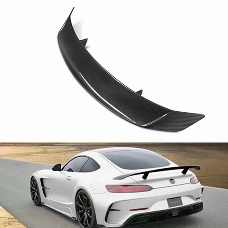 

For Mercedes Benz AMG GT Style Carbon Fiber Rear Spoiler Wing Trunk Cover Car Styling