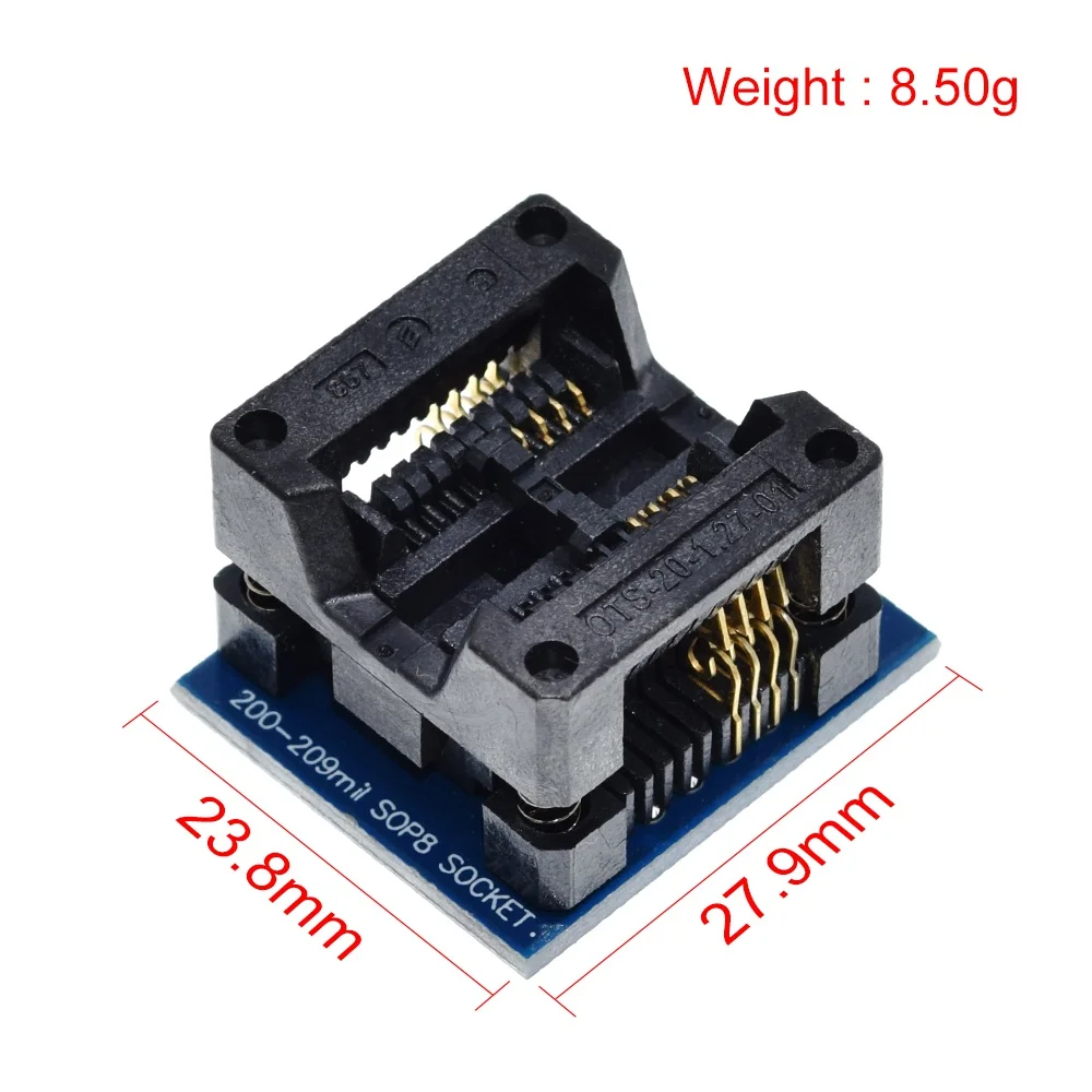 XGOIENZI SOIC8 SOP8 To DIP8 Adapter - Universal-Programmier-Sockel Für T48, RT809H, CH341 & Mehr