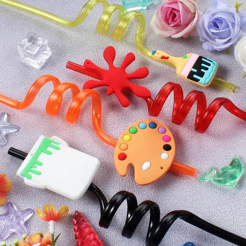 Spiral Art Reusable Straws for Student Parties and Campus Gatherings